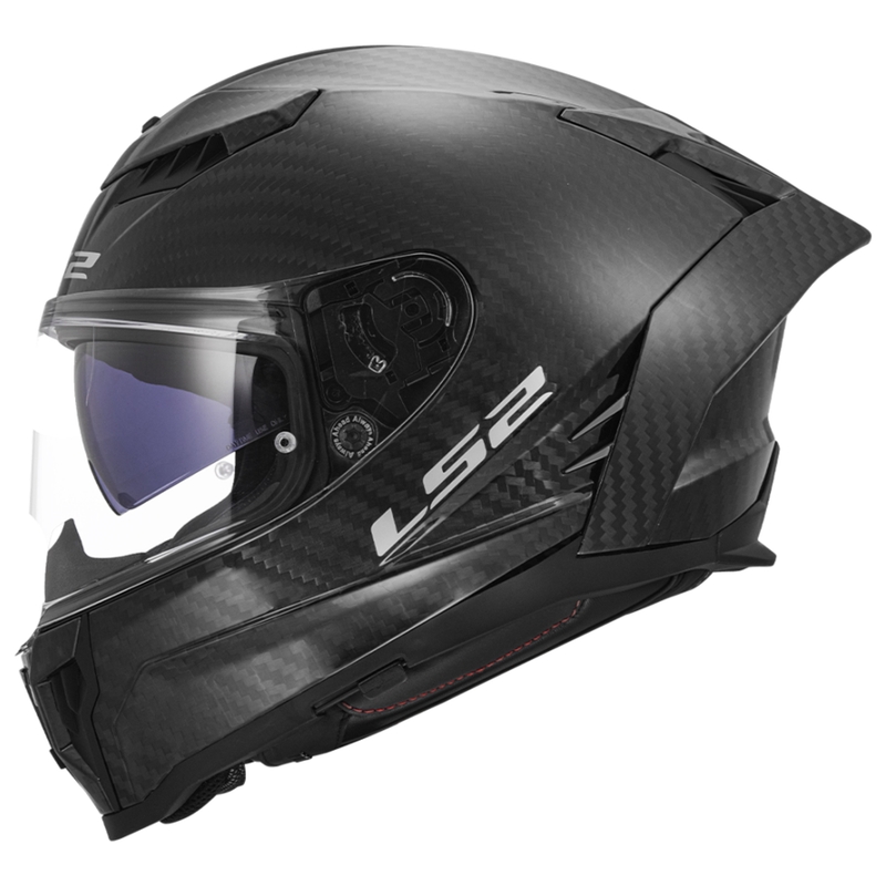 LS2 FF807 Dragon Carbon Integral moottoripyöräilykypärä mattamusta