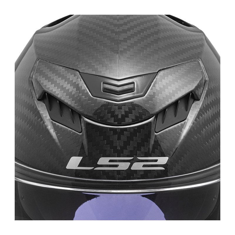 LS2 FF807 Dragon Carbon Integral moottoripyöräilykypärä mattamusta