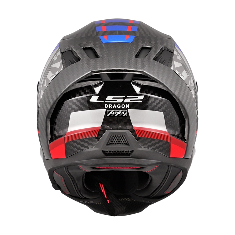 LS2 FF807 Dragon Trax sinipunainen integroitu moottoripyöräilykypärä
