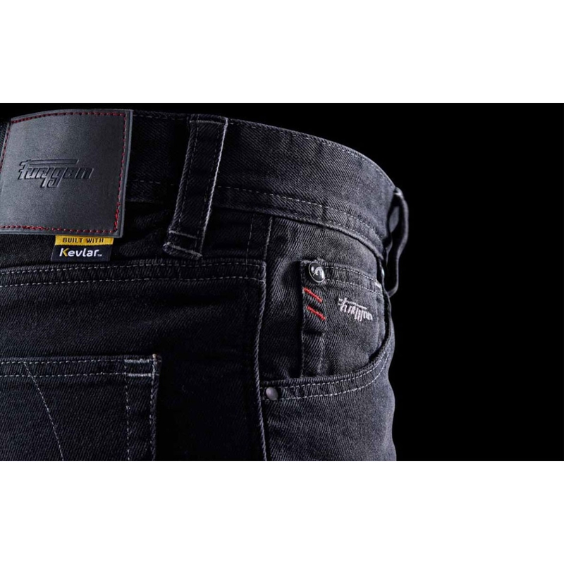 Furygan D12 X Kevlar® Suorat Moottoripyörä Farkut Mustat