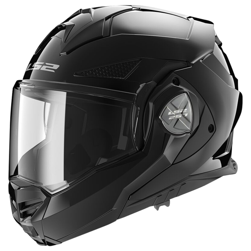 LS2 FF901 Advant X Solid Musta kokoontaitettava moottoripyöräilykypärä