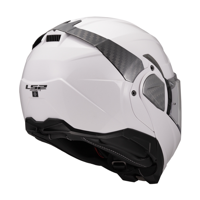 Avattava moottoripyöräkypärä LS2 FF910 Advant II Solid valkoinen