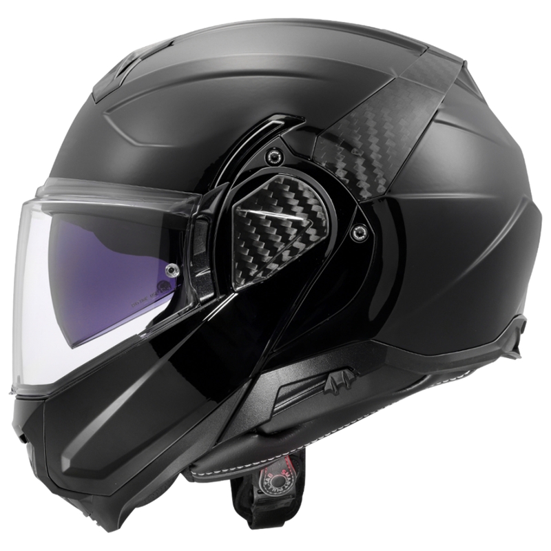 LS2 FF910 Advant II Solid Black kokoontaitettava moottoripyöräilykypärä