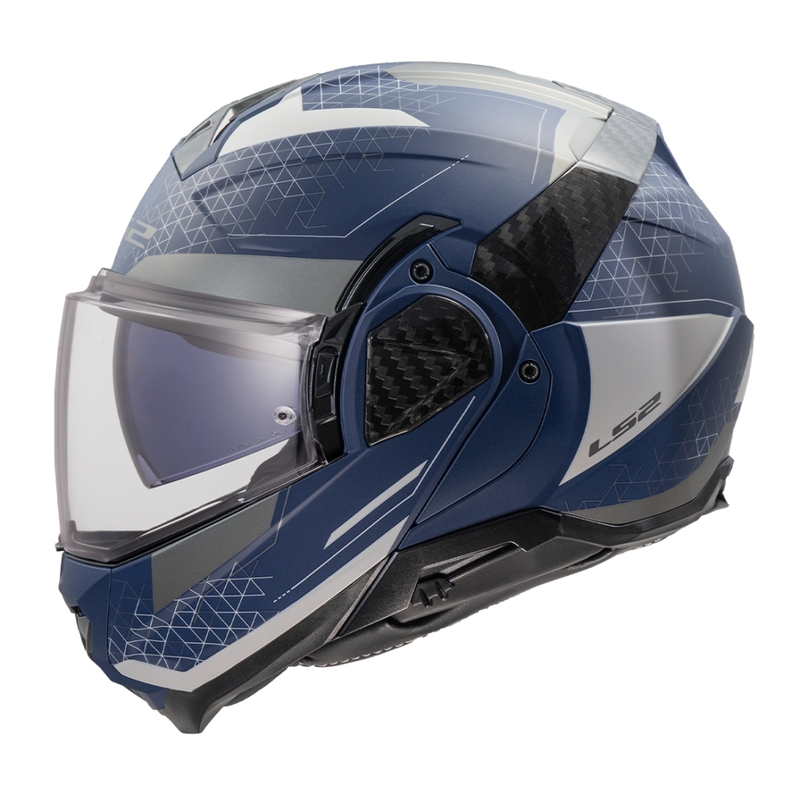 Flip-up moottoripyöräilykypärä LS2 FF910 Advant II Astral matta siniharmaa