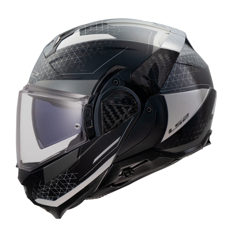 Flip-up moottoripyöräilykypärä LS2 FF910 Advant II Astral mattaharmaa