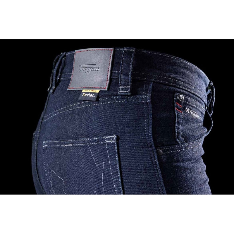 Furygan Nikita X Kevlar® Mom Fit Naisten Moottoripyörä Farkut Tummansiniset