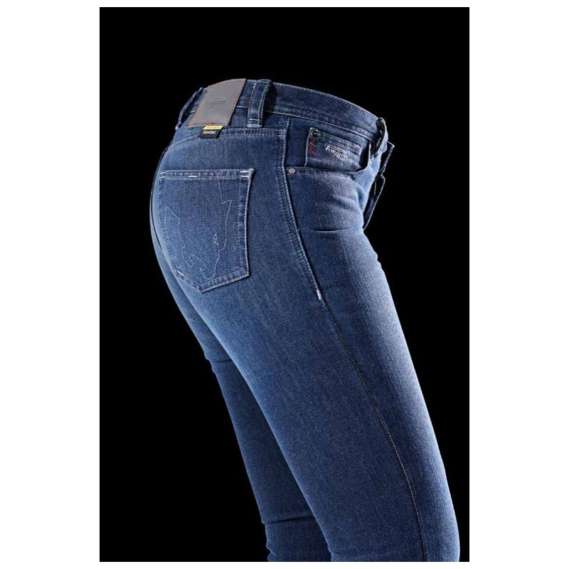Furygan Kate X Kevlar® Straight naisten moottoripyöräfarkut Siniset