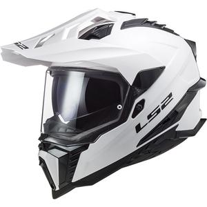 Enduro moottoripyöräilykypärä LS2 MX701 C Explorer Solid valkoinen