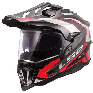 Enduro moottoripyöräilykypärä LS2 MX701 Explorer C Frontier II punainen