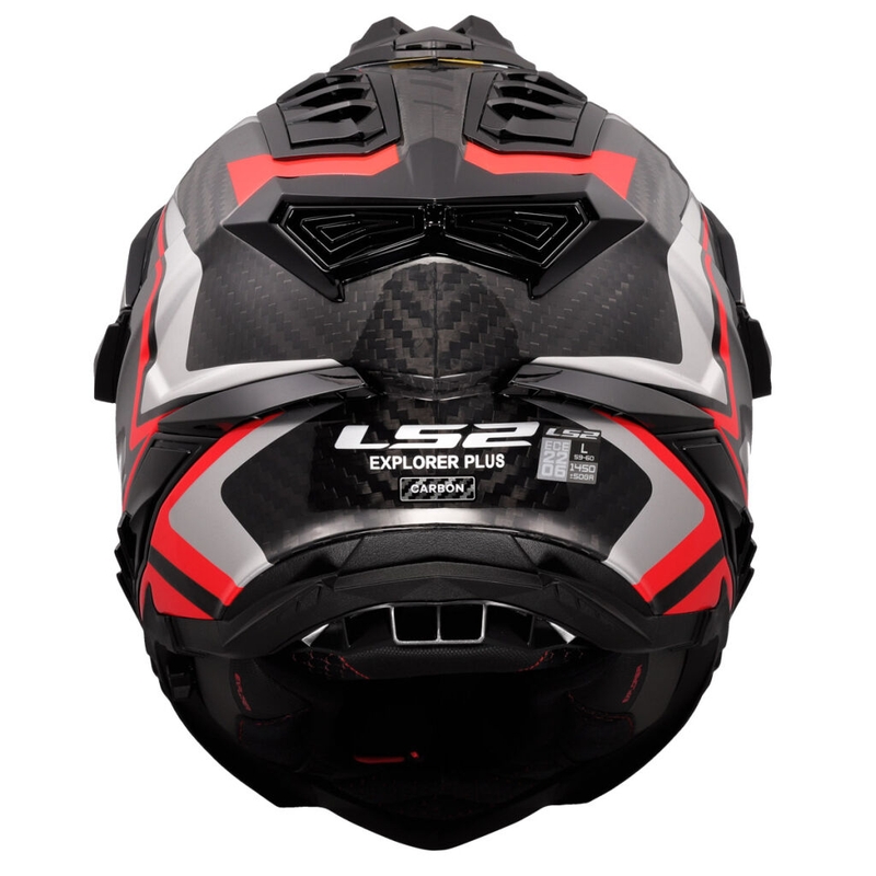 Enduro moottoripyöräilykypärä LS2 MX701 Explorer C Frontier II punainen