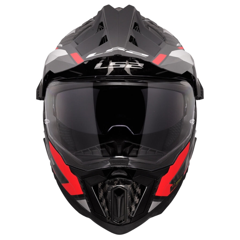 Enduro moottoripyöräilykypärä LS2 MX701 Explorer C Frontier II punainen