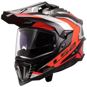 Enduro moottoripyöräilykypärä LS2 MX701 Explorer C Frontier II oranssi