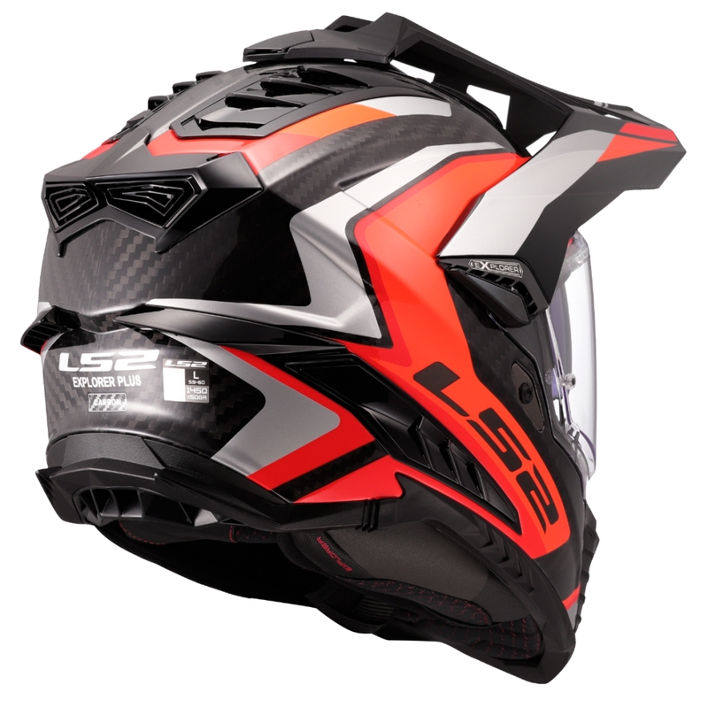 Enduro moottoripyöräilykypärä LS2 MX701 Explorer C Frontier II oranssi