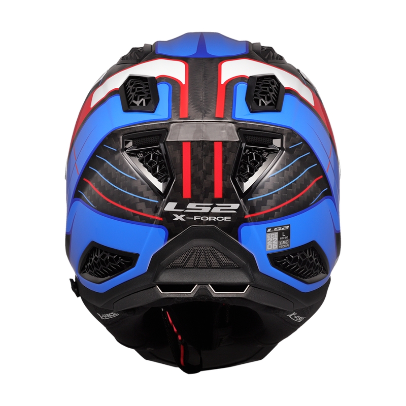 Motocross kypärä LS2 MX703 X-Force Galuo valkoinen-punainen-sininen