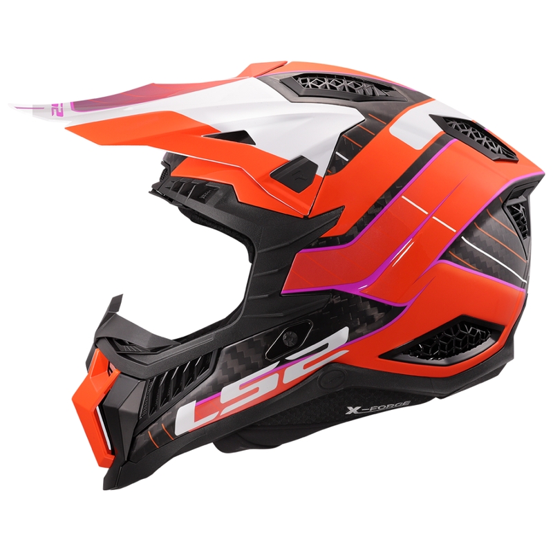 Motocross kypärä LS2 MX703 X-Force Galuo oranssi