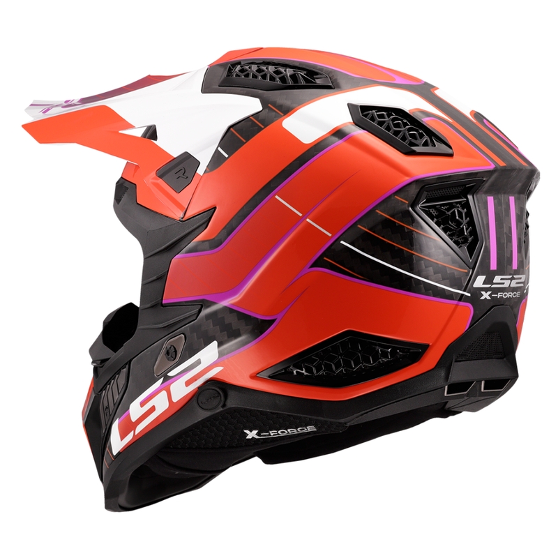 Motocross kypärä LS2 MX703 X-Force Galuo oranssi