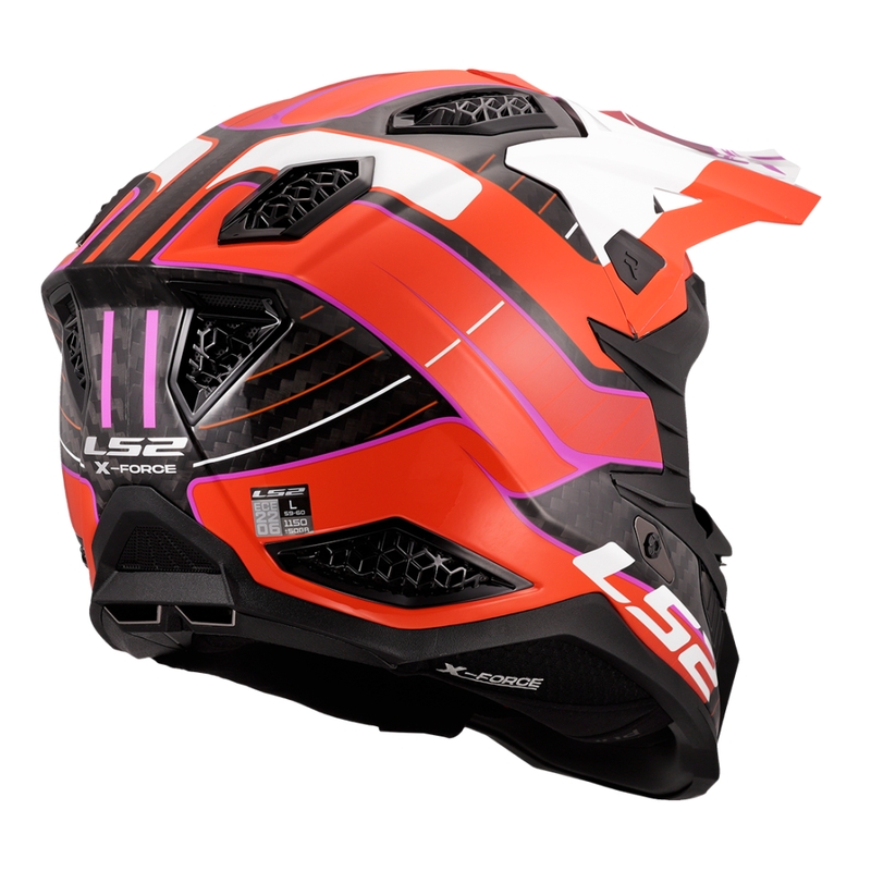 Motocross kypärä LS2 MX703 X-Force Galuo oranssi