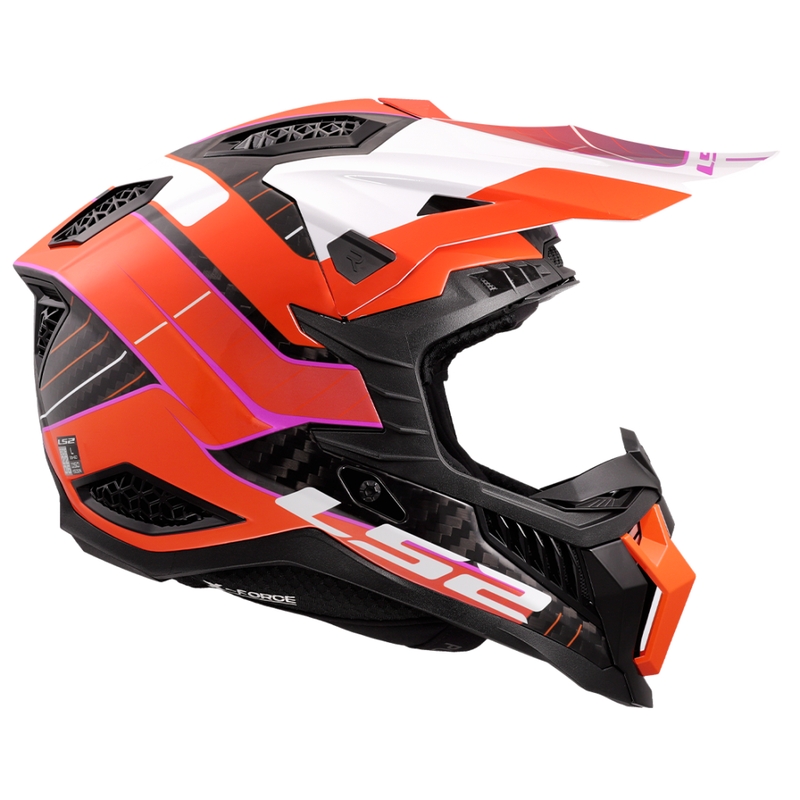 Motocross kypärä LS2 MX703 X-Force Galuo oranssi