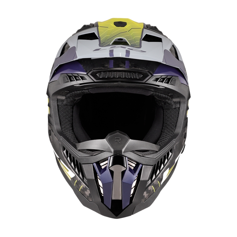 Motocross kypärä LS2 MX703 X-Force Galuo harmaa-fluo keltainen
