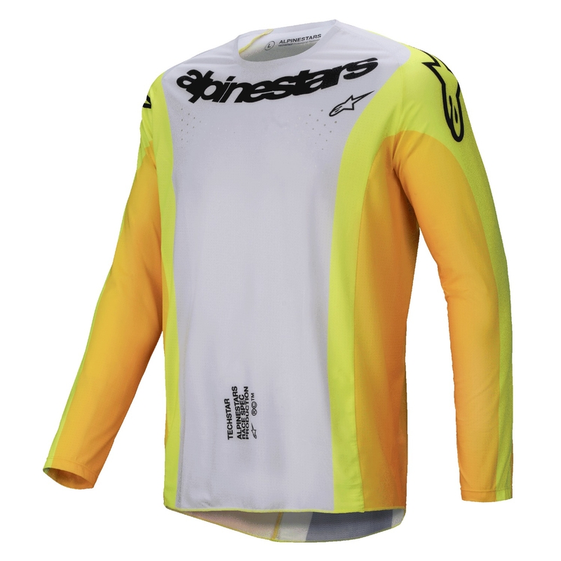 Alpinestars Techstar Melt Motocross Jersey keltainen ja musta