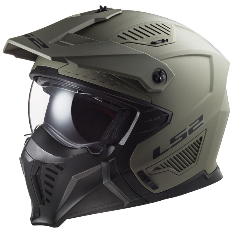 Moottoripyöräilykypärä LS2 OF606 Drifter Solid matta hiekkainen