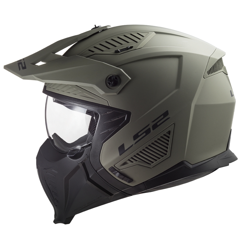 Moottoripyöräilykypärä LS2 OF606 Drifter Solid matta hiekkainen