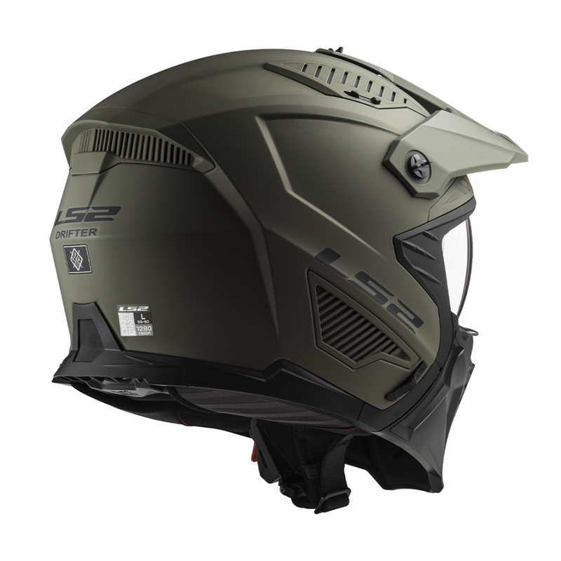 Moottoripyöräilykypärä LS2 OF606 Drifter Solid matta hiekkainen