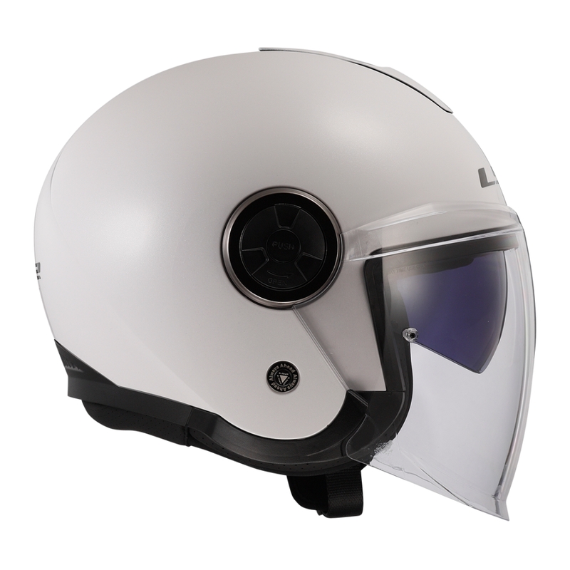 Avoin moottoripyöräilykypärä LS2 OF620 Classy Solid White