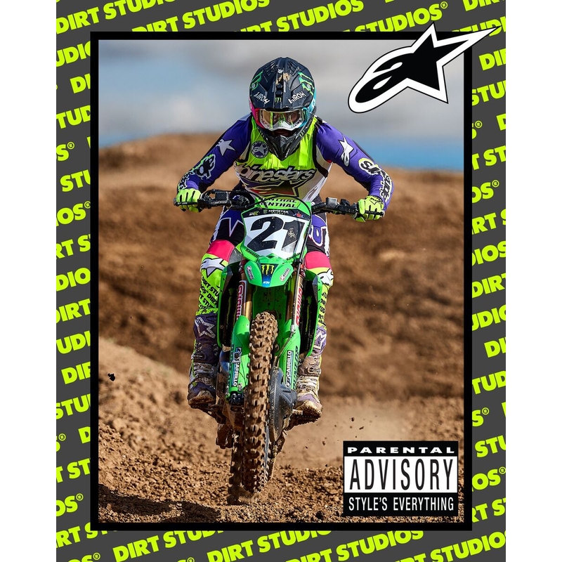 Alpinestars Supertech rajoitettu painos Dirt Studios valkoinen-violetti-pinkki-fluokeltaiset motocross-housut