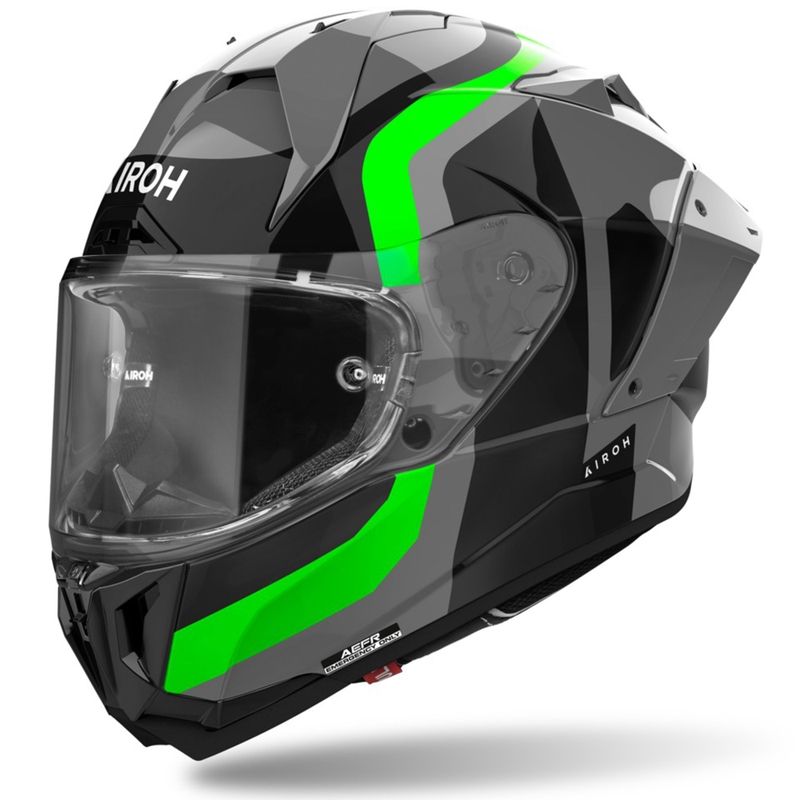 Airoh GP800 Competition fluo-vihreä integroitu moottoripyöräilykypärä