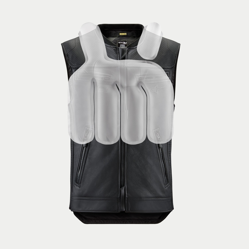 Turvatyynyliivi Alpinestars TECH-AIR®3 V2 LEATHER system musta