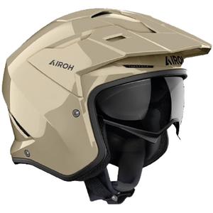 Moottoripyörän kokeilukypärä Airoh Kombakt Color mokka