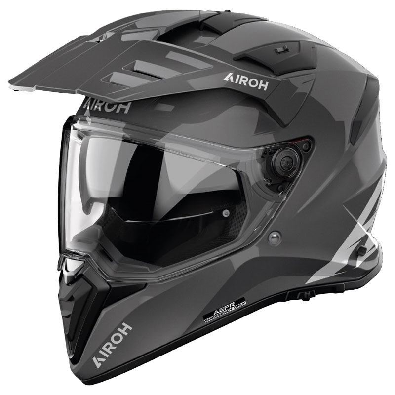 Enduro moottoripyöräilykypärä Airoh Bandit Väri tummanharmaa
