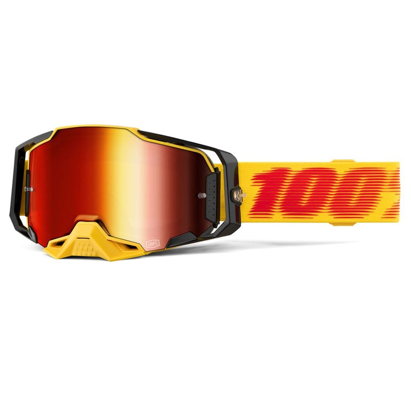 Motocross-lasit 100% ARMEGA Tetsu punaisella pleksillä 100% ARMEGA Tetsu punaisella pleksillä