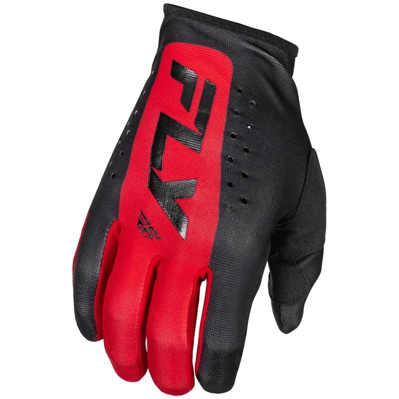 FLY Racing Lite crossihanskat musta-punainen