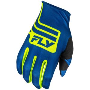 Motocross hanskat FLY Racing Lite sini-fluokokeltainen