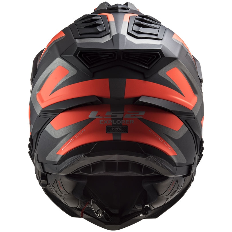 Enduro kypärä LS2 MX701 Explorer Alter musta-fluo oranssi-harmaa matta