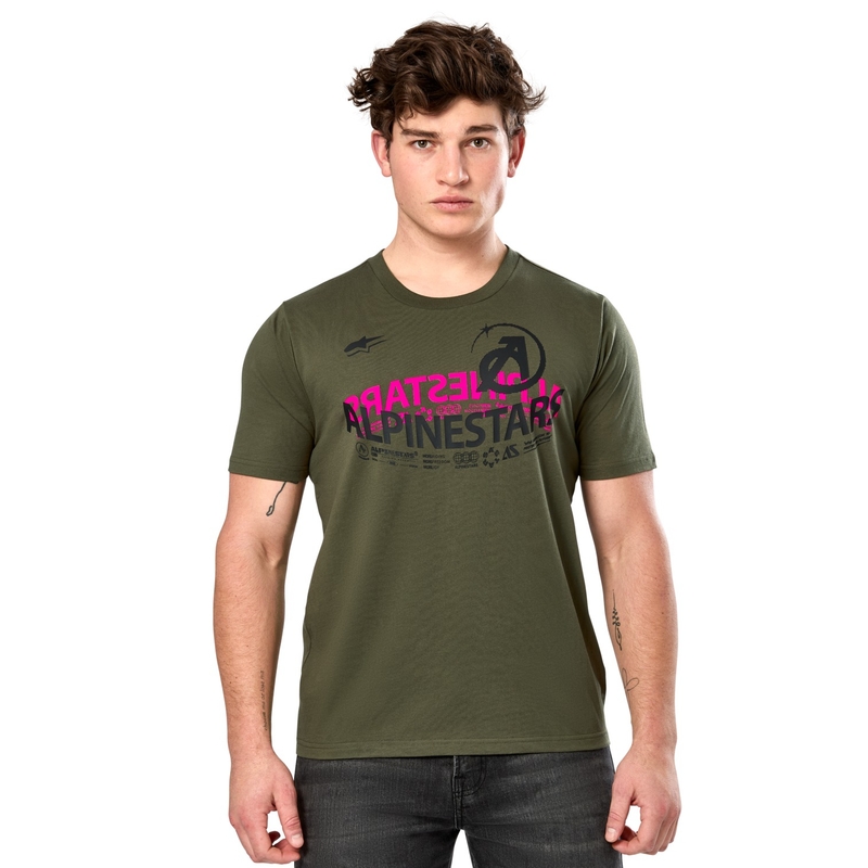 T-paita Alpinestars Semicircle CSF vihreä