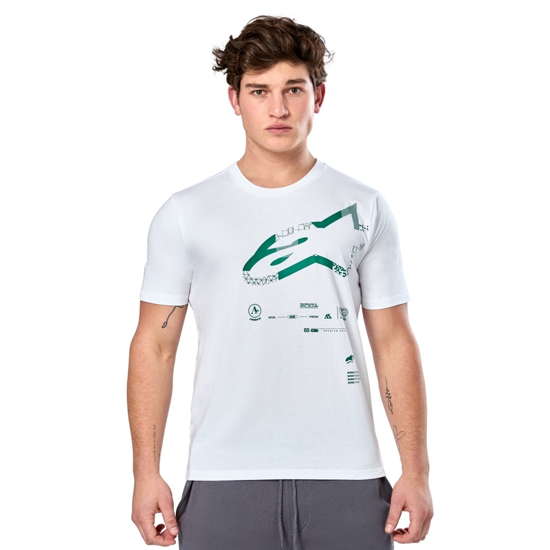 T-paita Alpinestars Geografica CSF valkoinen