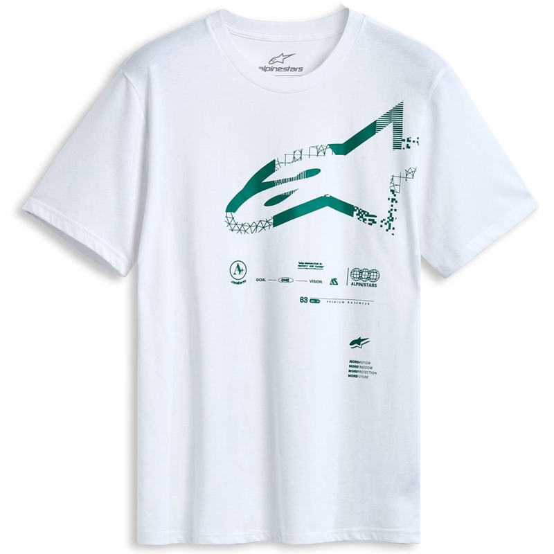 T-paita Alpinestars Geografica CSF valkoinen