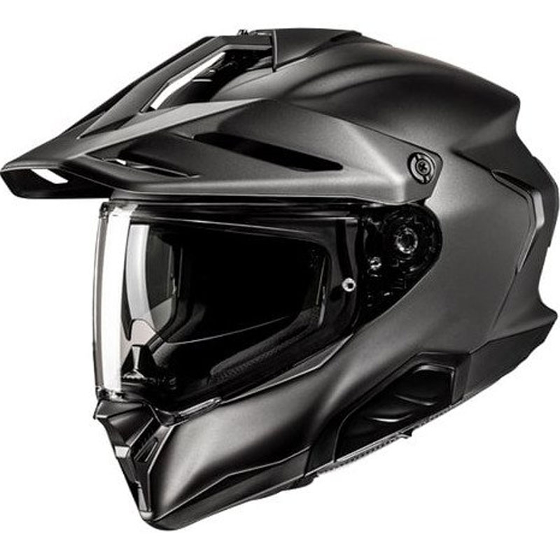 Enduro moottoripyöräily kypärä HJC RPHA 60 Solid Semi tasainen titaani