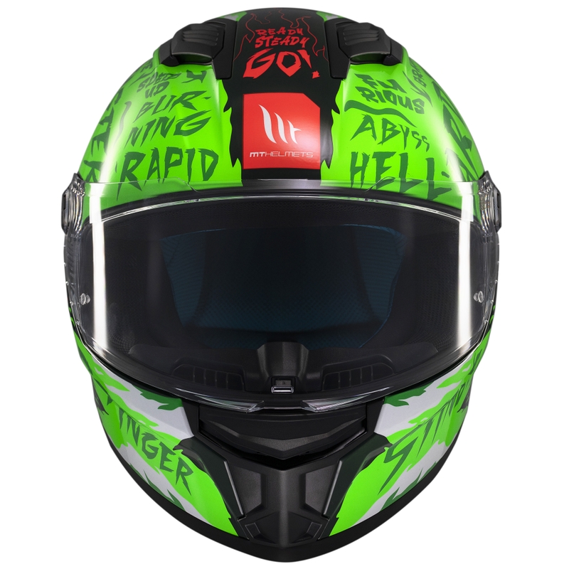 MT Stinger 2 Ardent integroitu moottoripyöräilykypärä vihreä