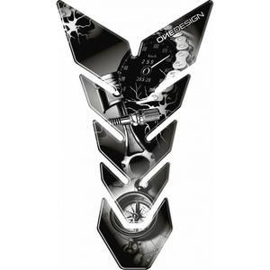 Polttoainesäiliön kansi Print Black edition - Nopeusmittari