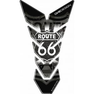 Polttoainesäiliön kansi Print Black edition - Route 66
