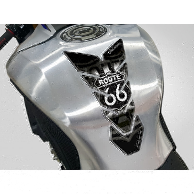 Polttoainesäiliön kansi Print Black edition - Route 66