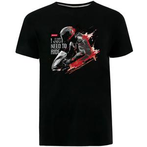 MotoZem T-paita Minun on vain ajettava mustana