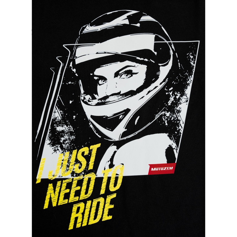 Naisten MotoZem Girl T-paita musta