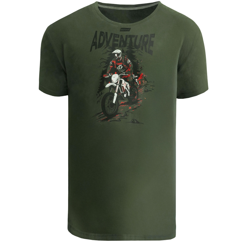 T-paita MotoZem Adventure vihreä