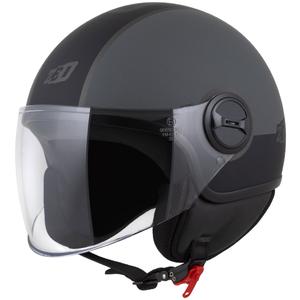 Avoin moottoripyöräilykypärä ZED C35 harmaa-musta mattainen