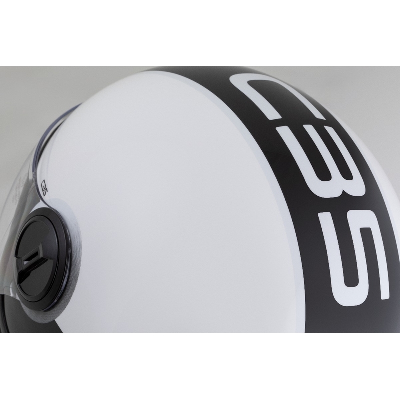 Avoin moottoripyöräkypärä ZED C35 valkoinen-musta